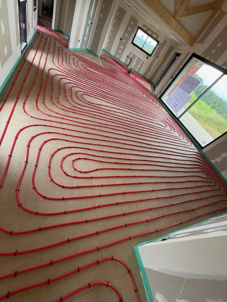 Installation de chauffage au sol à Neuville sur Ain